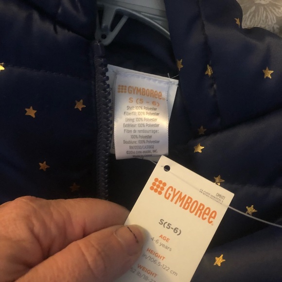 Gymboree Navy Puffer Coat size S NWT - Picture 4 of 4